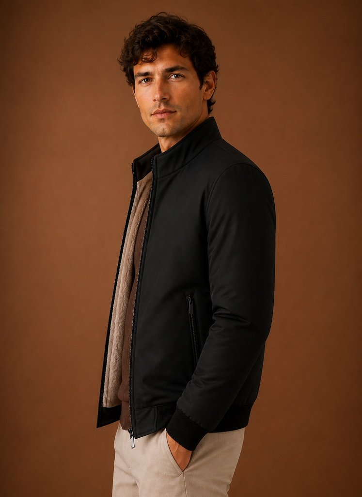 Men’s Lightweight Fleece Bomber Jacket | Areleon
