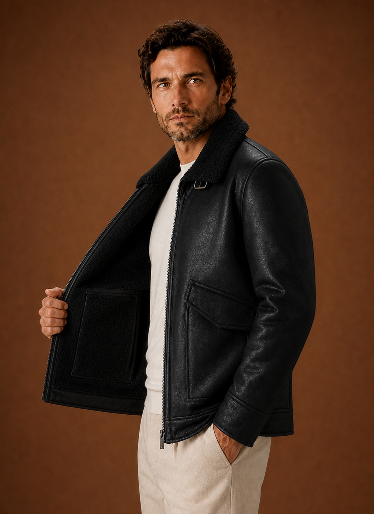 Men's Winter Coat - Thick Lined Overcoat | Areleon