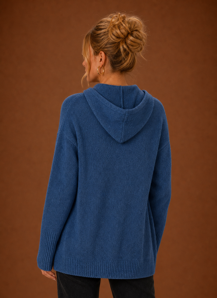 Women's Knit Cardigan - Oversized Button-Front Sweater | Areleon