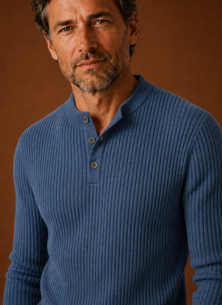 Men's Sweater Shirt - Pullover Knit Shirt | Areleon