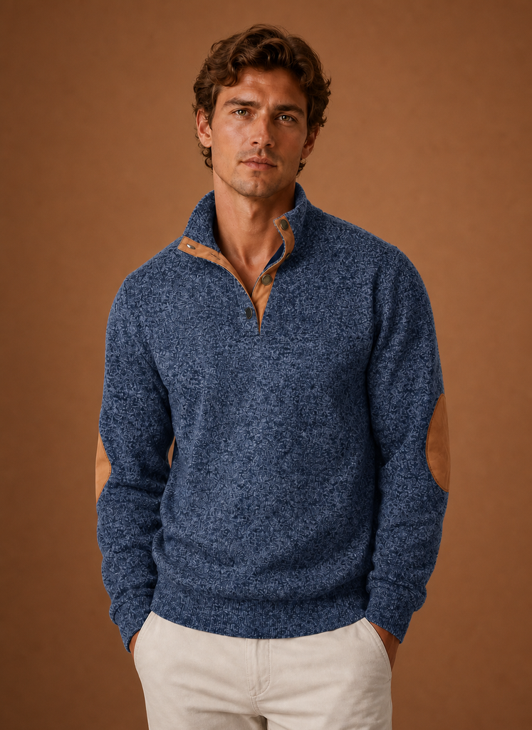 Men's Mock Neck Pullover Layering Sweater | Areleon