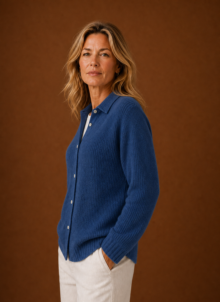 Women's Knit Cardigan - Button-Front Sweater | Areleon
