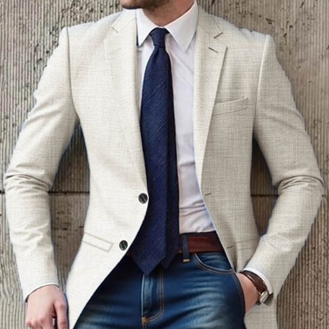 Brenton Slim-Fit Cotton Blazer