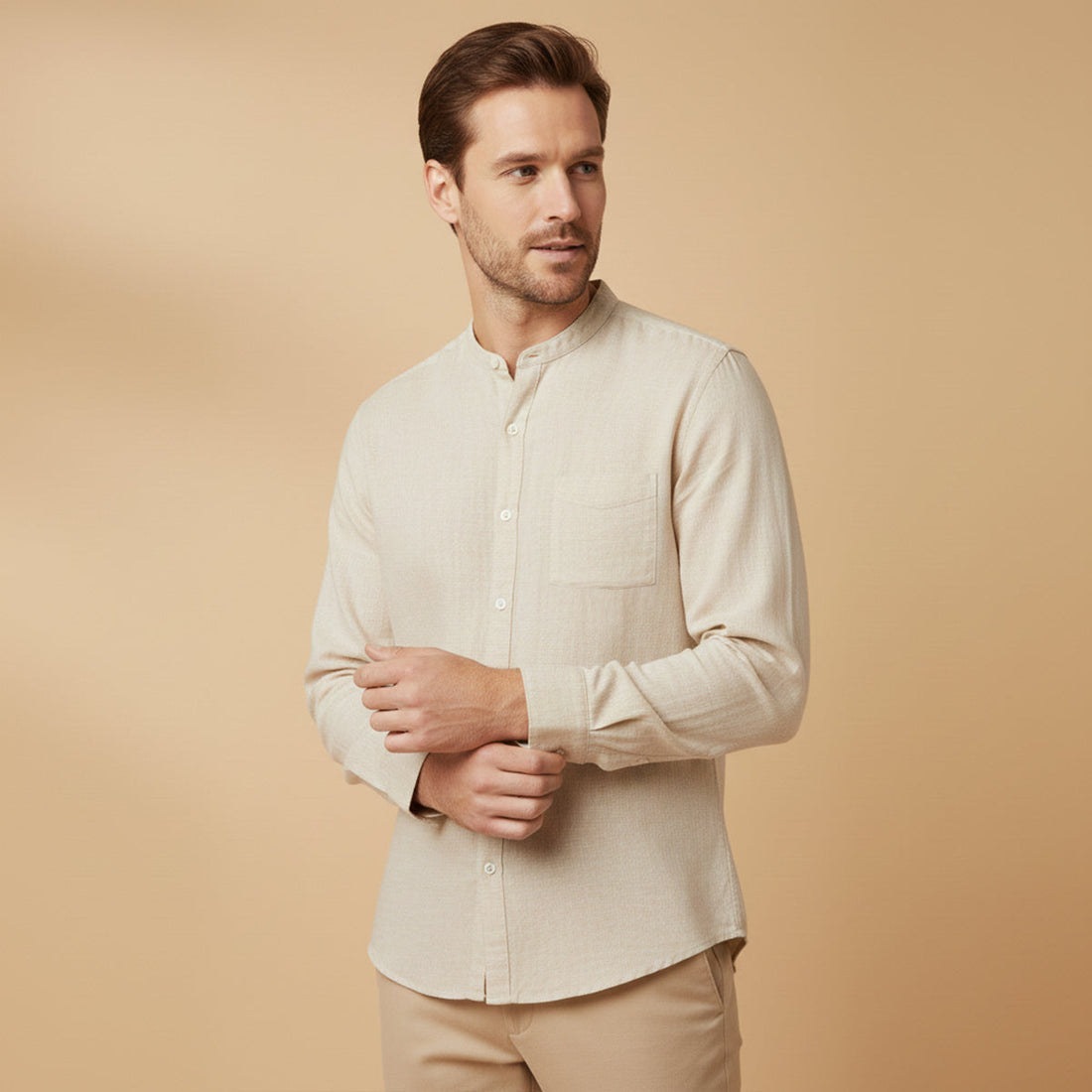 Brighton Long-Sleeve Linen Shirt