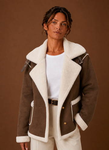 Women's Aviator Jacket - Flight Jacket Outerwear | Areleon
