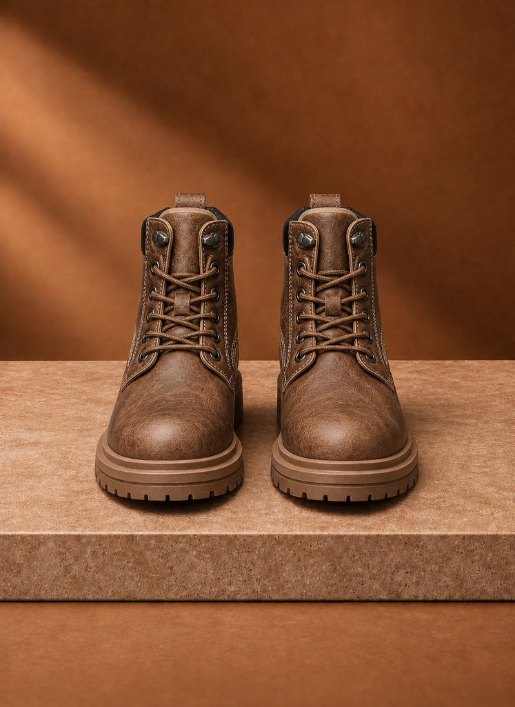 Men's Lace-Up Boots - Vintage Ankle Boots, Casual Dress Boot | Areleon