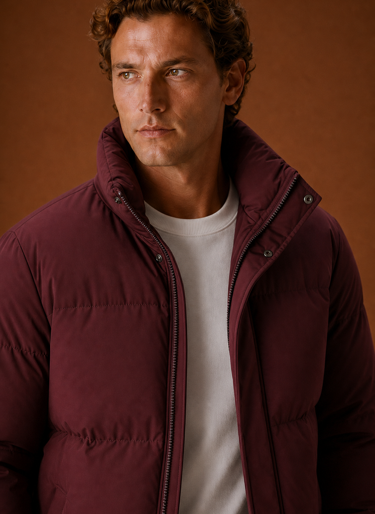 Men's Puffer Jacket - Oversized Fit Winter Coat | Areleon