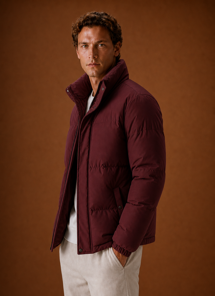 Men's Puffer Jacket - Oversized Fit Winter Coat | Areleon