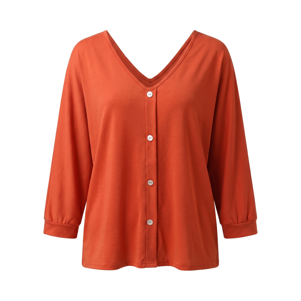 Draped V-Neck Top