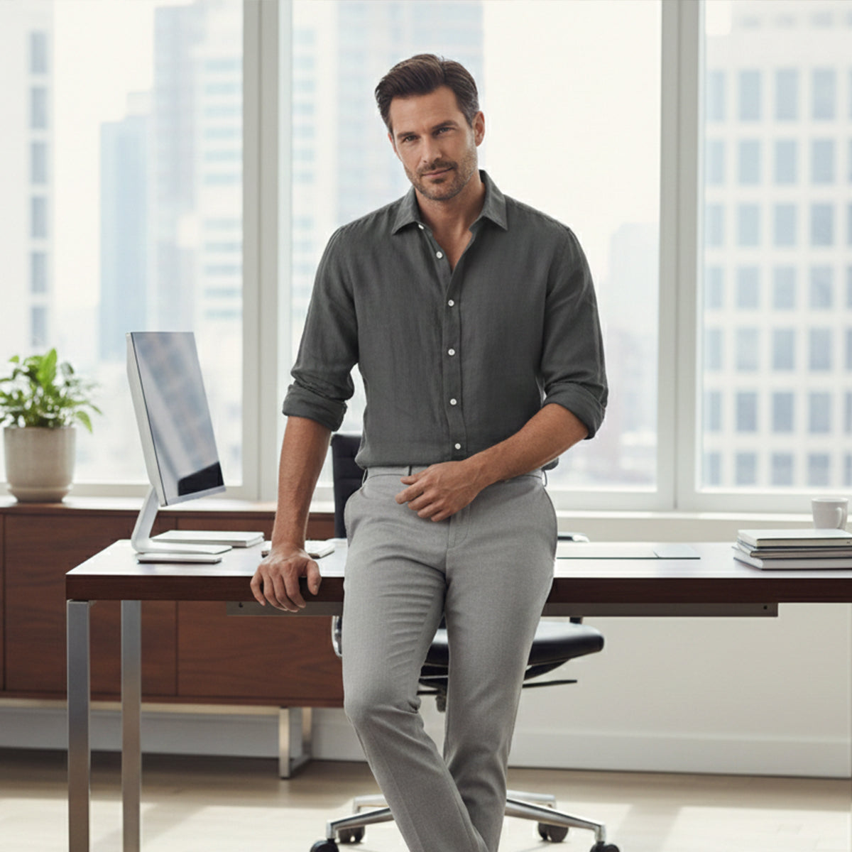 Carlisle Leinenhemd Relaxed Fit