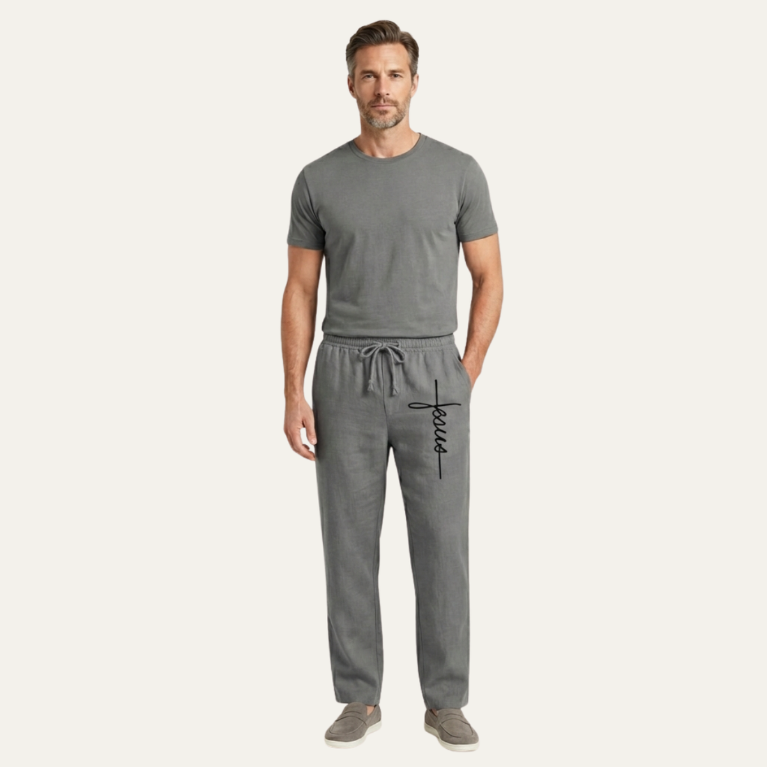 Cedarbrook Relaxed-Fit Linen Pants