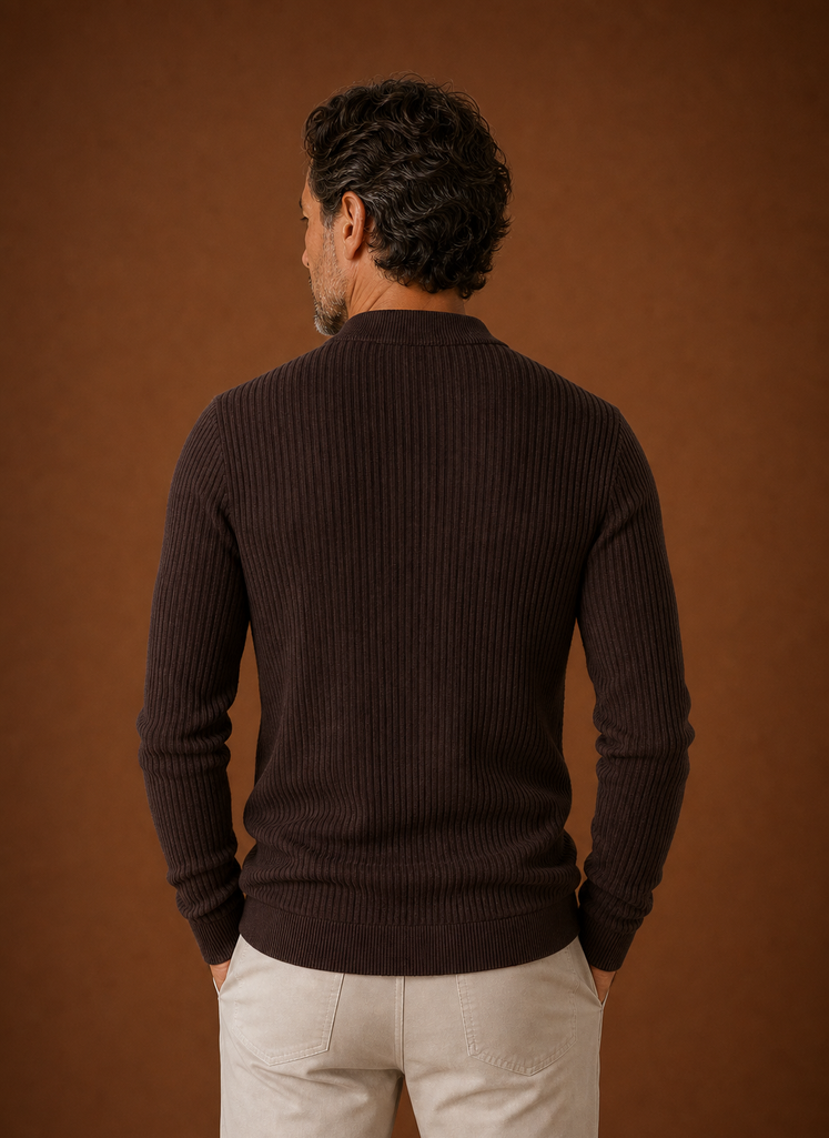 Men's Sweater Shirt - Pullover Knit Shirt | Areleon