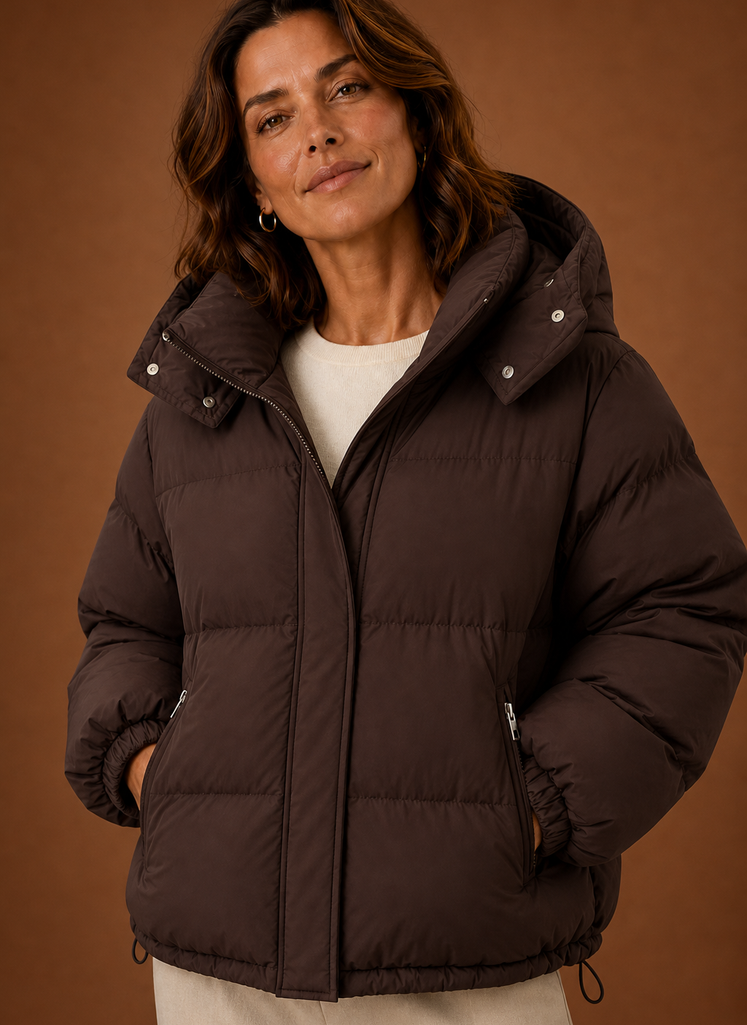 Women's Warm Puffer Jacket - Oversized Winter Coat | Areleon