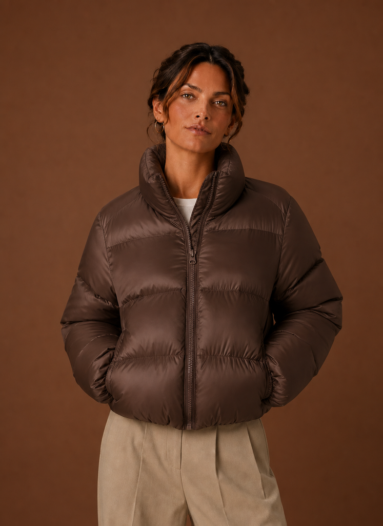 Women's Puffer Jacket - Quilted Winter Coat | Areleon