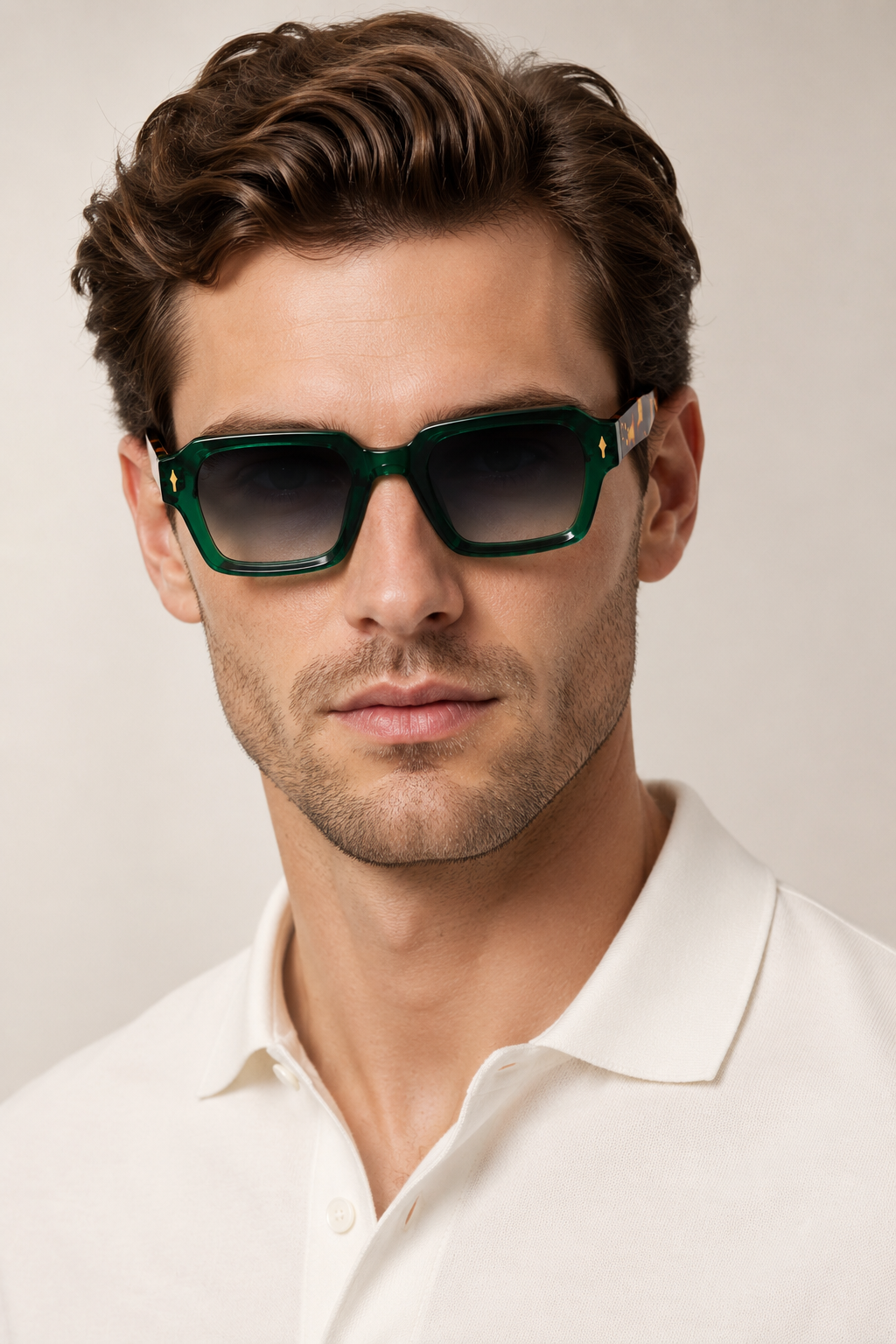 Cobalt Lucent Sunglasses – Leopard Green