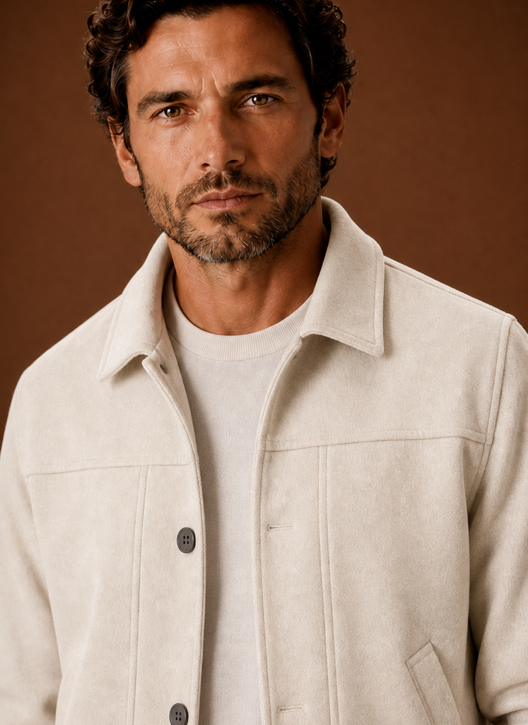 Men's Button-Front Casual Shirt Jacket | Areleon