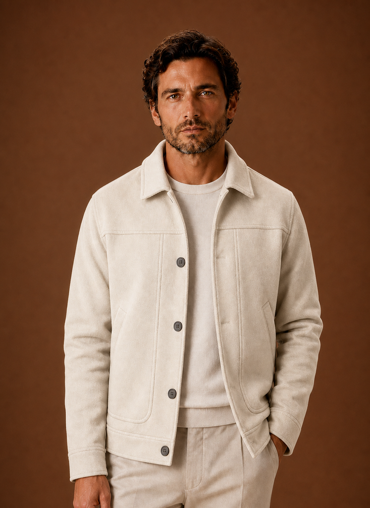 Men's Button-Front Casual Shirt Jacket | Areleon