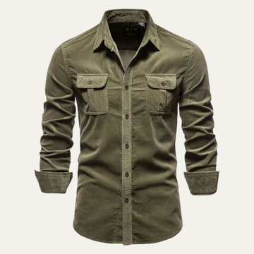Crestbrook Cordhemd Slim Fit