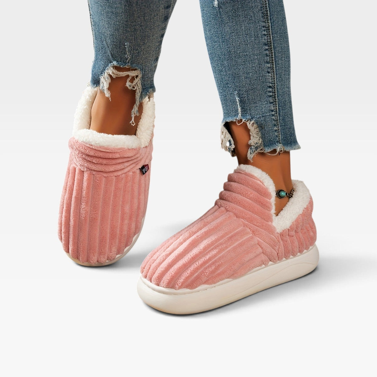 Women's Cozy Corduroy Slipper Boots