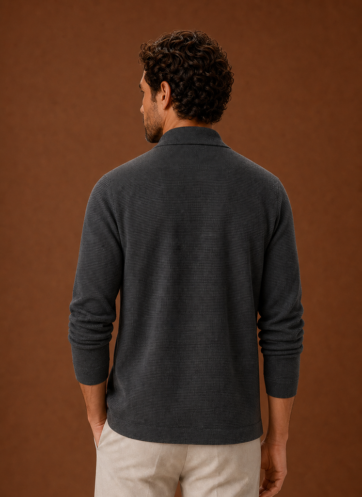 Men's Knit Cardigan - Open Front Longline Cardigan | Areleon