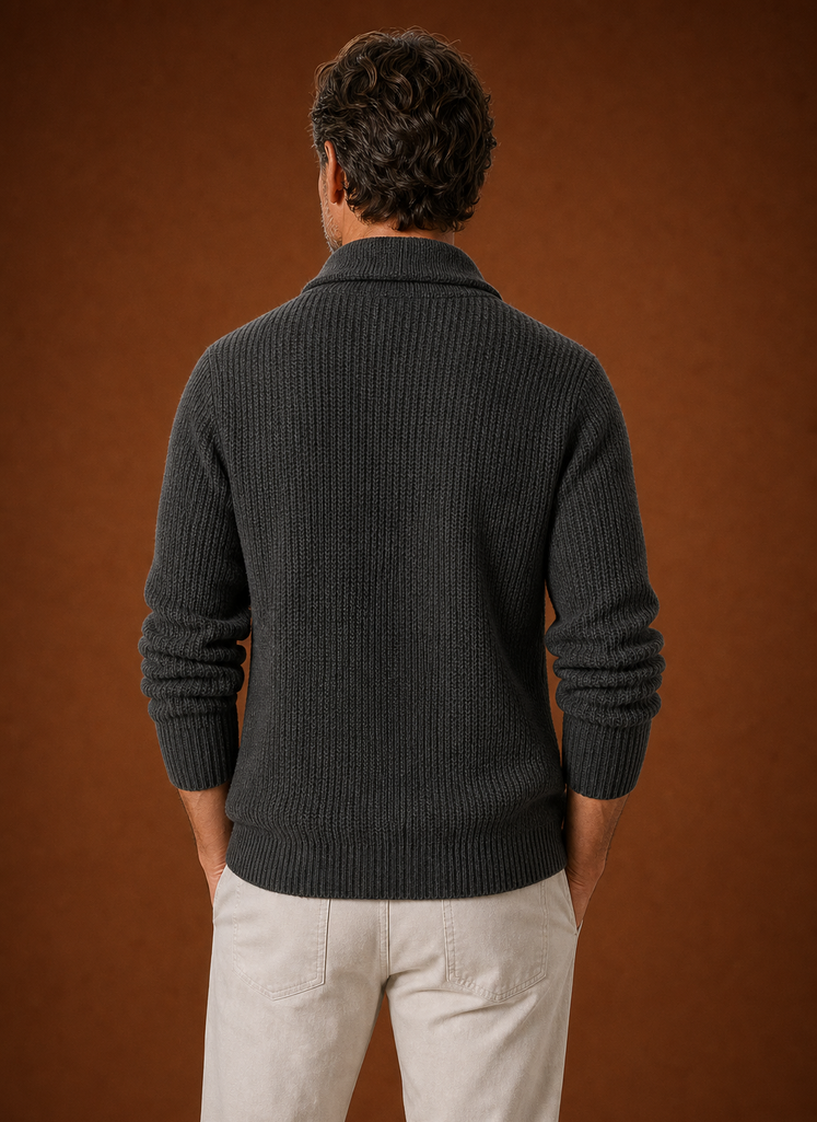 Men's Shawl Collar Cardigan - Knit Cardigan | Areleon