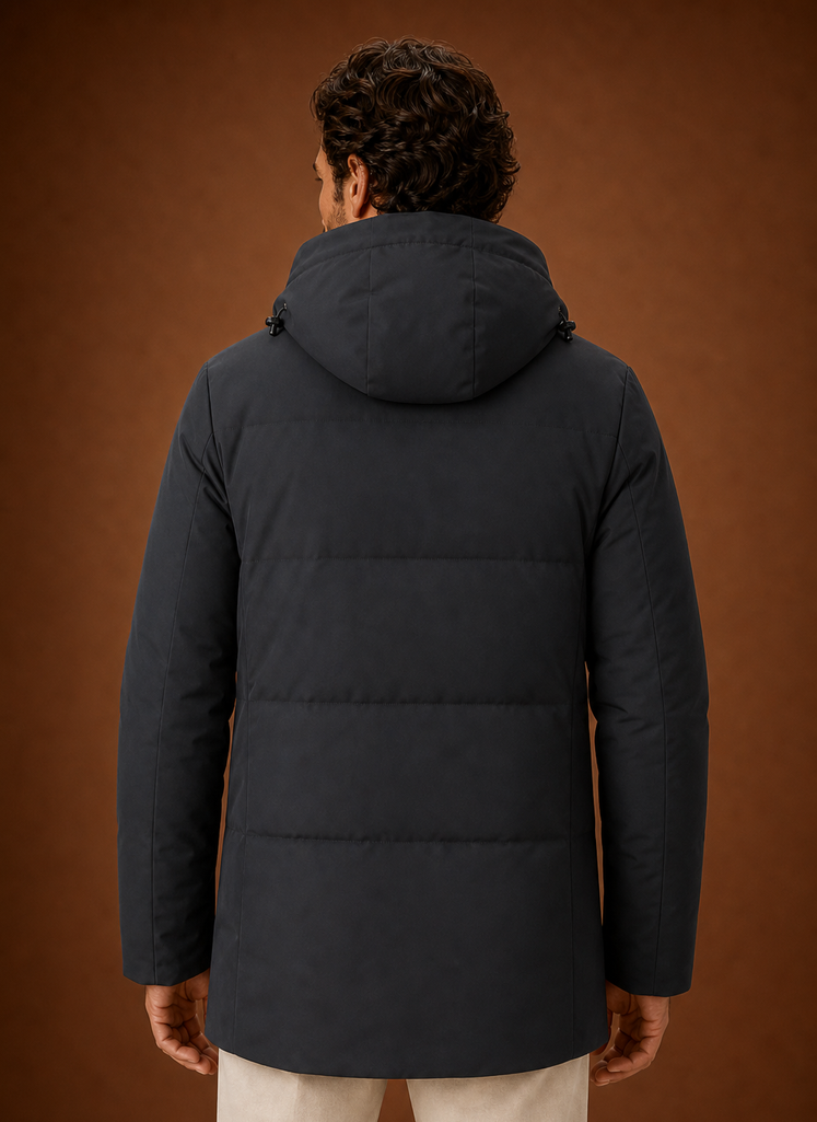 Men’s Hooded Winter Jacket - Insulated Puffer Coat | Areleon
