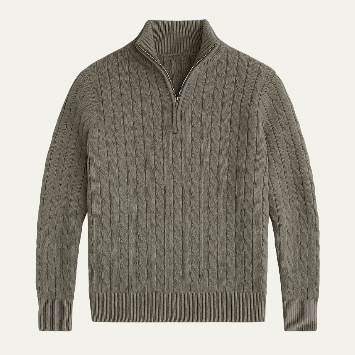 Dalton Strick-Half-Zip-Pullover