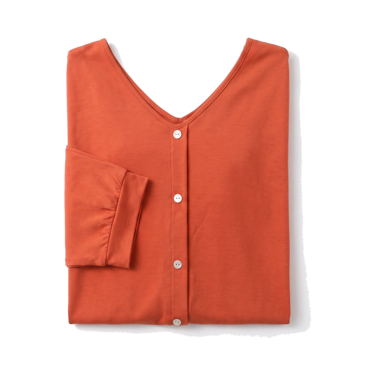 Draped V-Neck Top