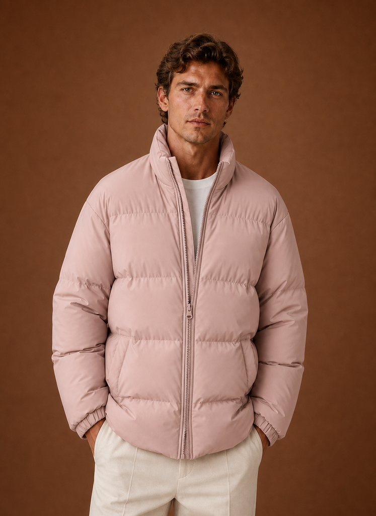 Men's Puffer Jacket - Quilted Winter Coat | Areleon