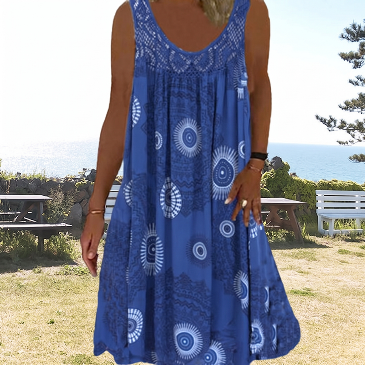 Medallion Beach Dress