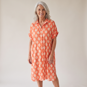Printed Shirt Dress