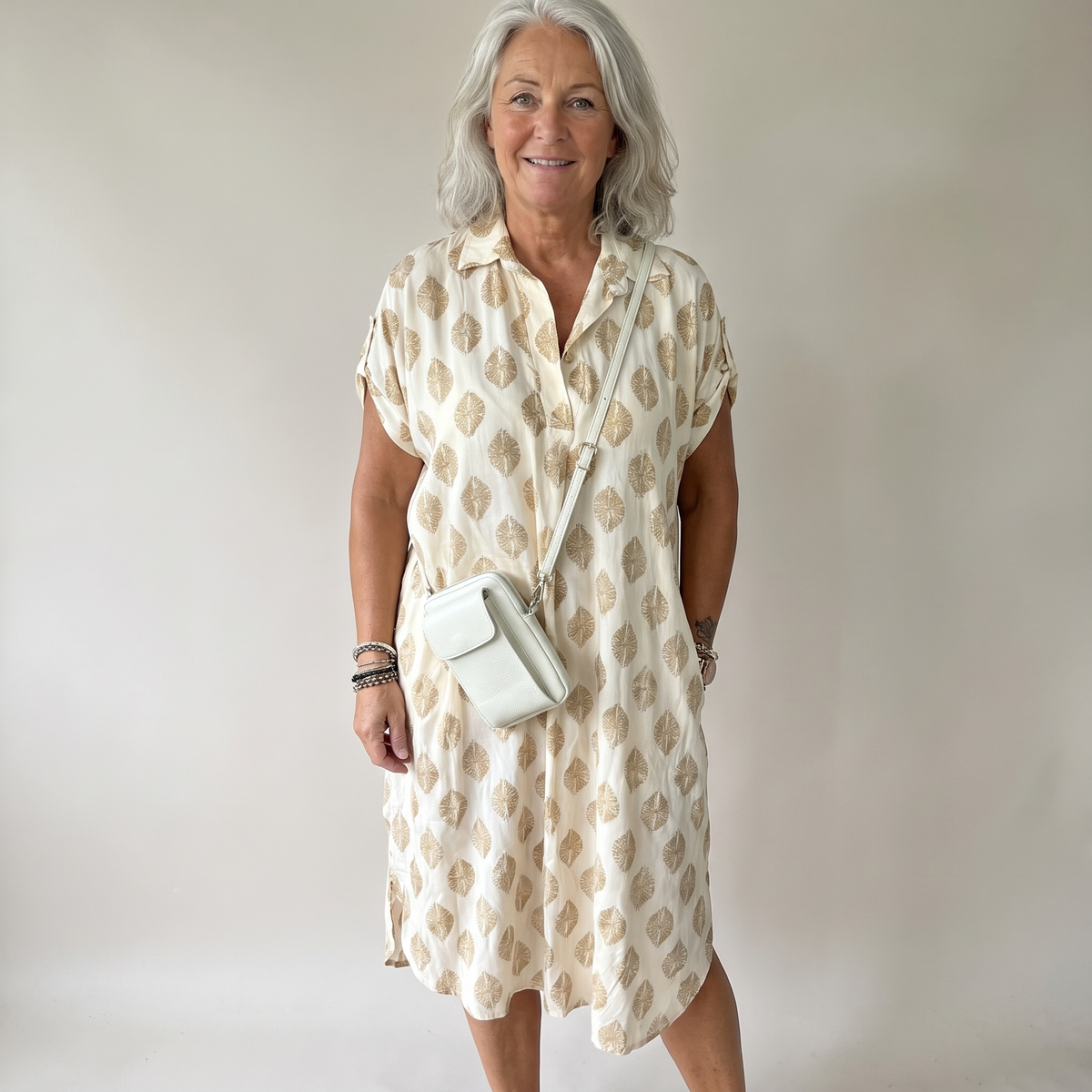 Printed Shirt Dress