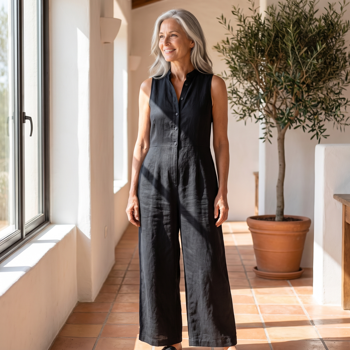 Wide-Leg Jumpsuit