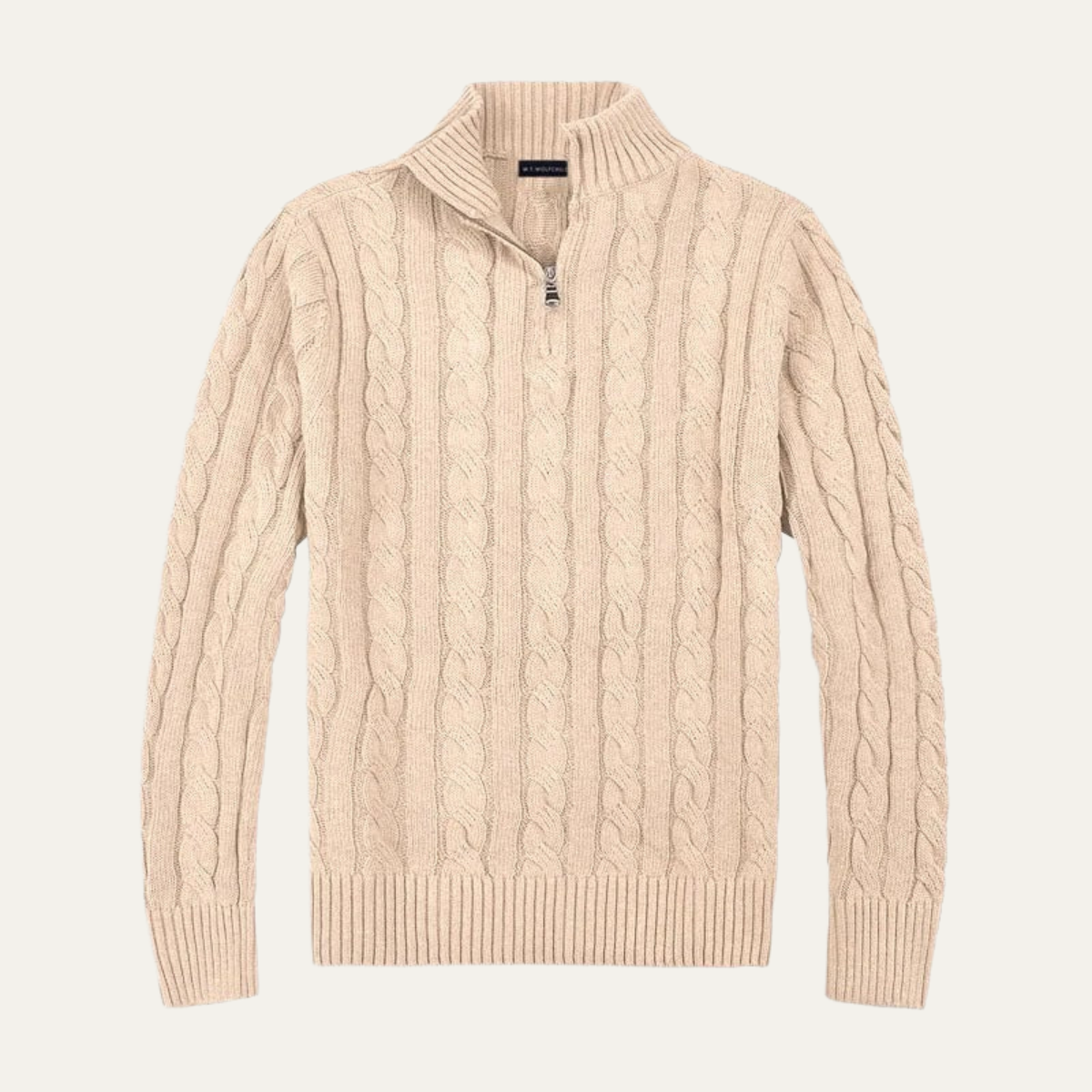 Genève Old Woll-Half-Zip-Pullover