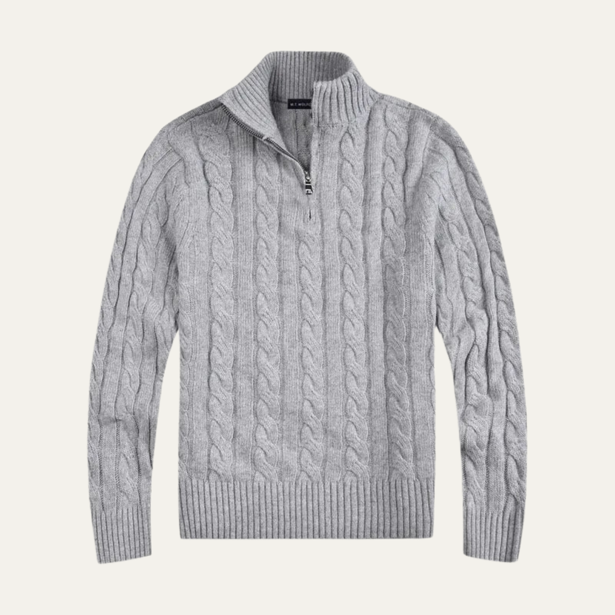 Genève Old Woll-Half-Zip-Pullover