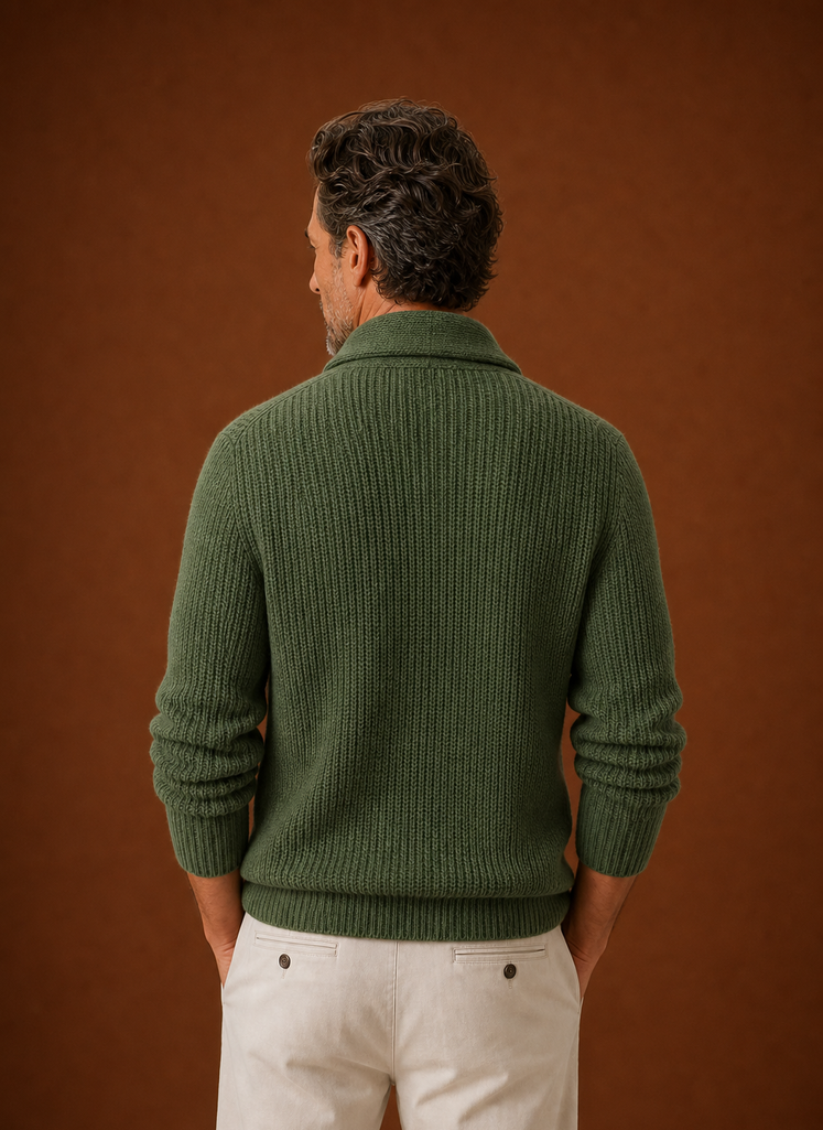 Men's Shawl Collar Cardigan - Knit Cardigan | Areleon