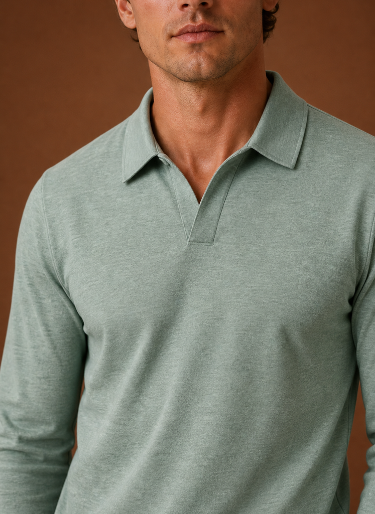 Men's Polo Shirt - Short Sleeve Button-Placket Golf Shirt | Areleon