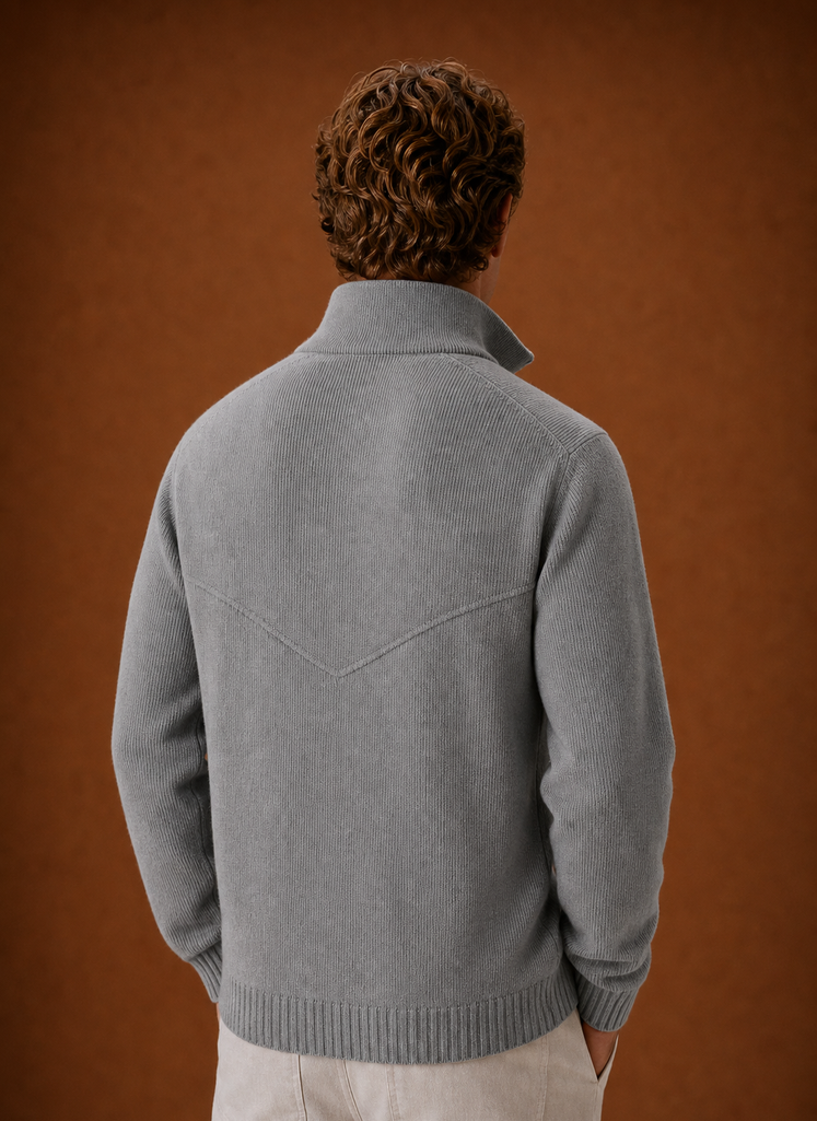 Men's Knit Cardigan - Full-Zip Sweater Jacket | Areleon