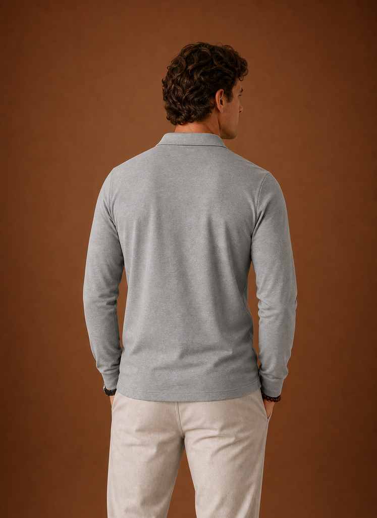 Men's Polo Shirt - Short Sleeve Button-Placket Golf Shirt | Areleon
