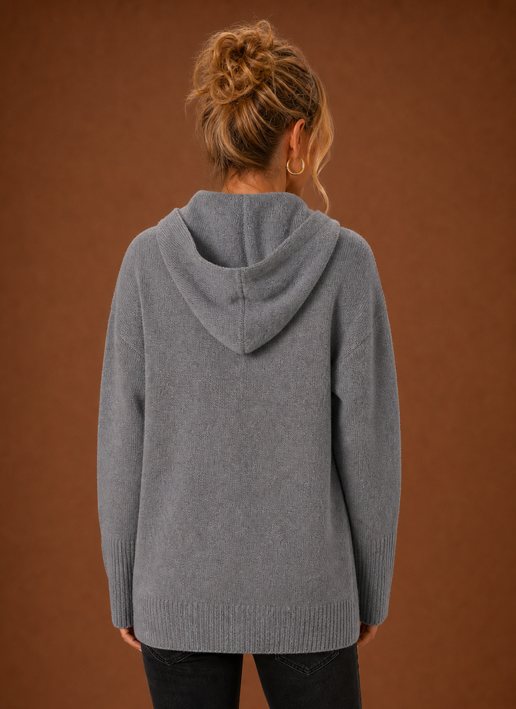 Women's Knit Cardigan - Oversized Button-Front Sweater | Areleon
