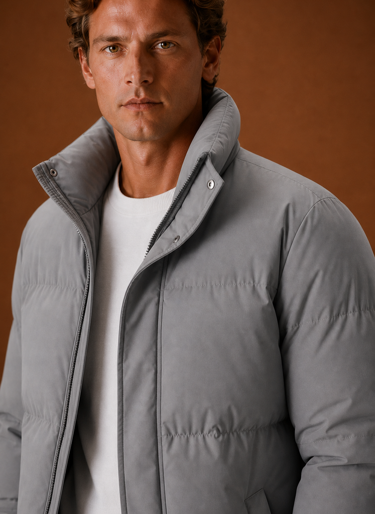 Men's Puffer Jacket - Oversized Fit Winter Coat | Areleon