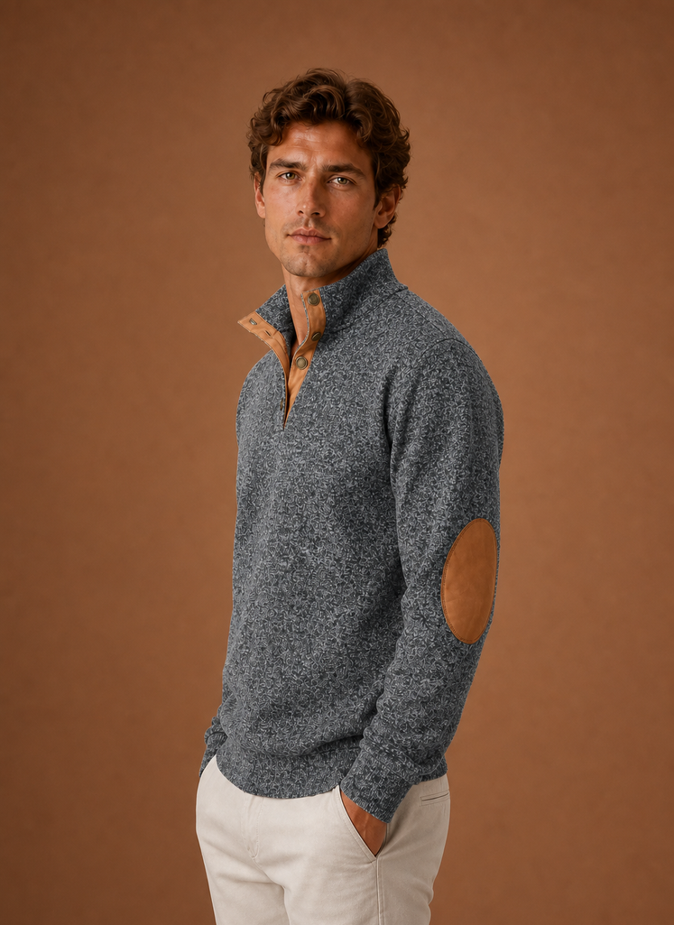 Men's Mock Neck Pullover Layering Sweater | Areleon