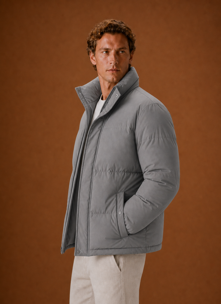 Men's Puffer Jacket - Oversized Fit Winter Coat | Areleon
