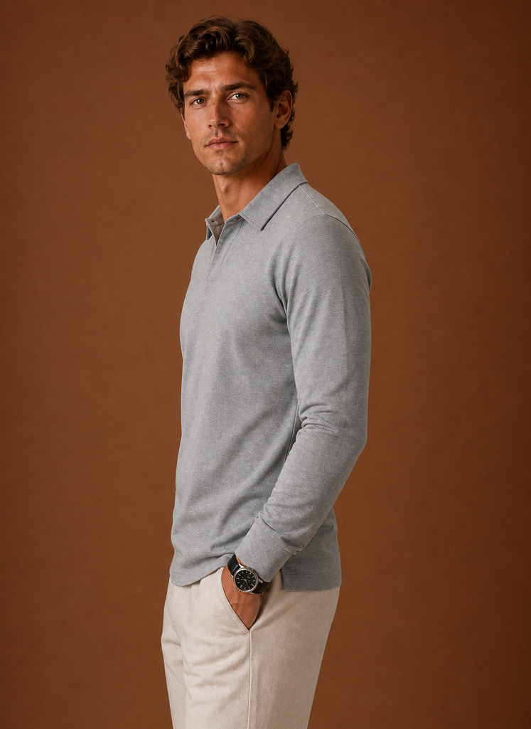 Men's Polo Shirt - Short Sleeve Button-Placket Golf Shirt | Areleon