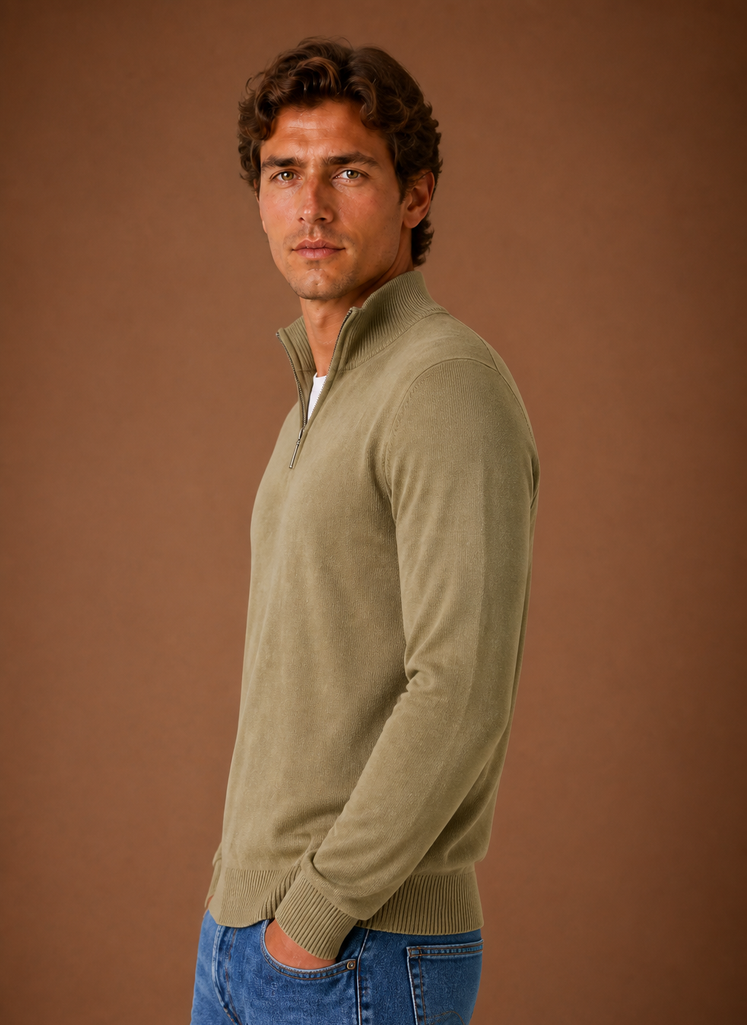 Men’s Quarter Zip Sweater | Areleon
