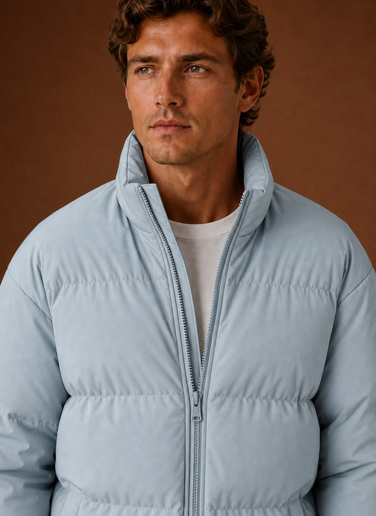 Men's Puffer Jacket - Quilted Winter Coat | Areleon