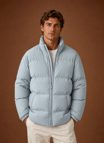 Men's Puffer Jacket - Quilted Winter Coat | Areleon