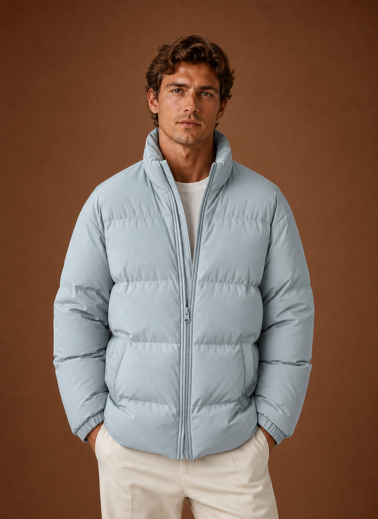 Men's Puffer Jacket - Quilted Winter Coat | Areleon