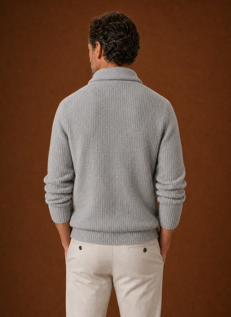Men's Shawl Collar Cardigan - Knit Cardigan | Areleon