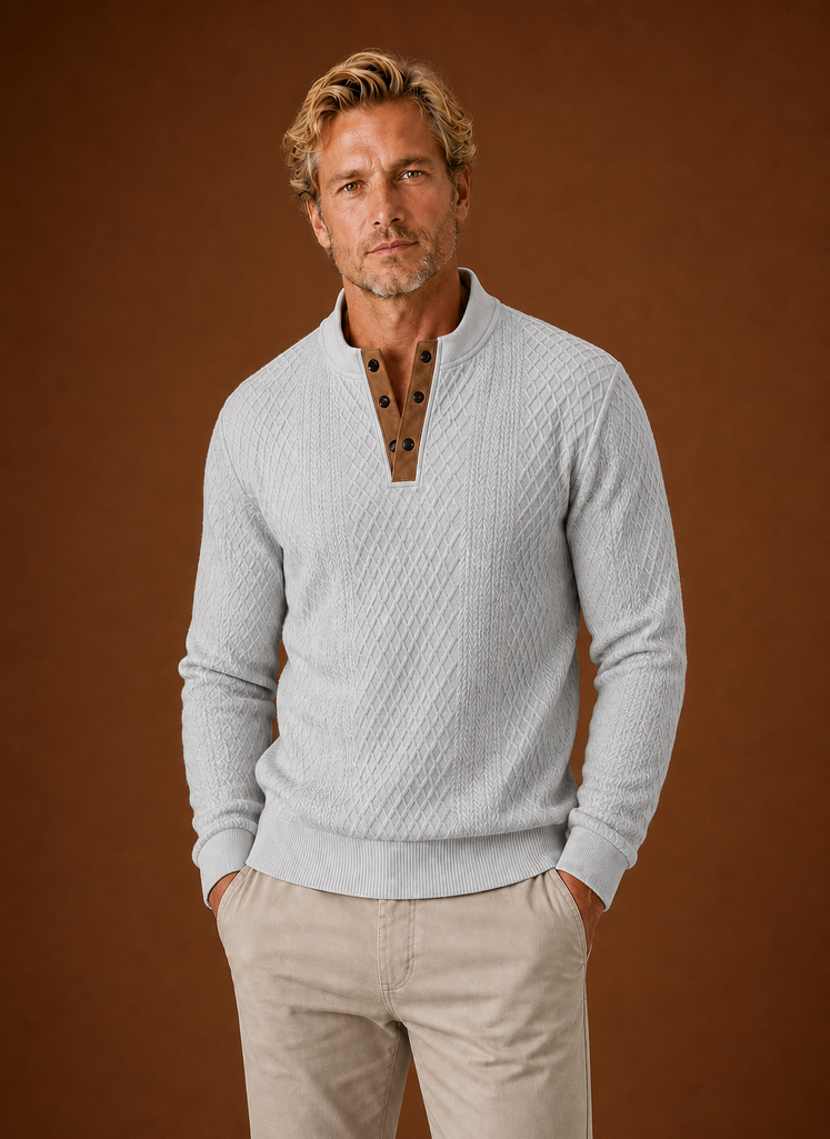 Men's Crewneck Sweater - Pullover for Layering & Office Wear | Areleon
